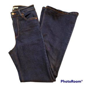 DYNAMITE high rise flare leg medium wash jeans